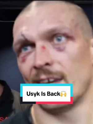 Oleksandr Usyk is back🙌 Watch the Usyk vs Verhoeven press conference tomorrow night👀 #usyk #usykverhoeven #boxing #matchroomboxing 