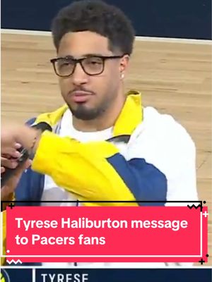 Tyrese Haliburton had a message to Pacers fans before their last game of the season. 😅 (via: @espn)
