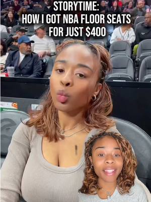 Storytime: how to sit court side at NBA games 🏀 #NBA #courtside #tickpickapp #basketballgame 