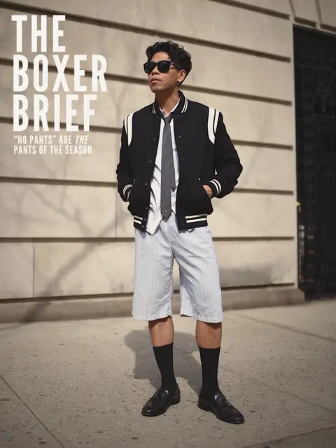 Pants are just a suggestion because men’s boxer shorts are taking over  #mensfashion #springfashion #fashiontrends 