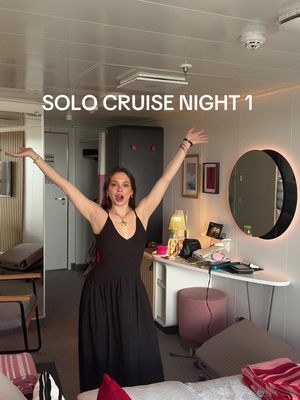 night one of my FIRST cruise!!!! Let the cruise vlogs begin 🚢 🌊 #cruise #cruisetok #solocruise #solotravel #cruisevlog 