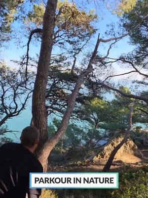 Nature parkour lines @anthow_traceur #parkourlife #naturetiktok #freerunning
