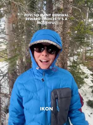 New this year, Ikon Pass and Ikon Base Pass holders can select their Renewal Reward from these options: ⛰️Up to $25 in Mountain Credits every month ⛰️Up to $100 credit to be used at Backcountry.com ⛰️One Free Night Award with Marriott Bonvoy ⛰️Up to two free ski rental days with Ski Butlers ⛰️Up to $50 cash discount on an Ikon Pass What would you choose? 👀 Renewal Rewards end when prices go up and promos go away. Buy now and learn more at the 🔗 in bio. #skiing #snowboarding #marriottbonvoy #backcountry #winter  @Marriott Bonvoy @Backcountry @Ski Butlers 