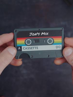 Make it yours. The Mixtape wallet brings cassette-tape energy to Ridge's patented slim design—UV-printed, scratch-resistant, and custom engraved with whatever you want. Limited edition.