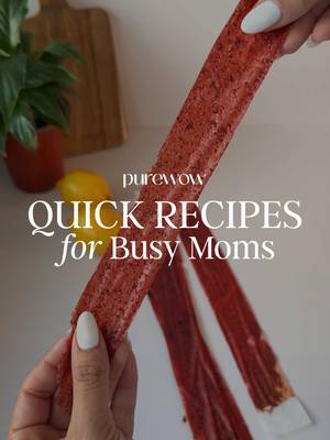 These homemade fruit roll-ups are naturally sweet, perfectly chewy, and way easier to make than you'd think. 🍓✨ Lunchbox nostalgia, upgraded. #EasyRecipes #QuickRecipesForBusyMoms