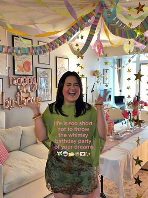 just threw the whimsy bday party of my dreams for my 29th birthday!! 🧚🏻🪩💌🍰🪷✨ #ugc #contentcreator #whimsy #birthday #fyp 