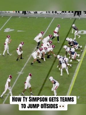 Ty Simpson knows he’s gotta act to get guys to jump 🗣️ #nfl #alabama #nfldraft 