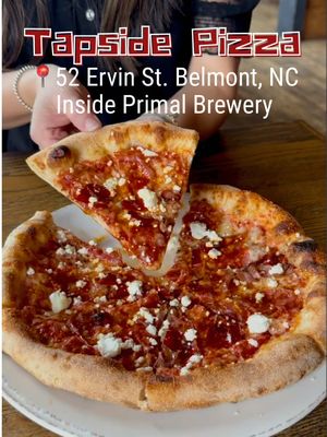 ⁉️Did you know that there’s an awesome restaurant inside Primal Brewery in Belmont, NC? It’s called Tapside Pizza and they are scratch making delicious bites and pies. Everything they make pairs perfectly with beer and they’re boasting some big flavors. ✨Here’s what we tried✨ 🍟Bacon Parm Truffle Fries- crispy fries topped with melted cheese, parmesan, truffle oil, bacon and parsley 🍗Spicy Wings- Perfectly sauced spicy wings with house made ranch and blue cheese 🥗Simple Salad- Butter lettuce, goat cheese, glazed walnuts, champagne vinaigrette  🍕Spinach Pizza- white sauce, spinach, mozzarella, sun dried tomatoes  🍕Hot Hive Pizza- red sauce, schiacciata picante, guanicale, chiles, goat cheese, smoked honey drizzle 🍔Kids Slider Meal- mini beef slider served with fries 📲 @tapsidepizza  📍52 Ervin St, Belmont NC, located inside @primalbrewerybelmont  📞(704)461-8504 🕚Tuesday-Thursday 3-9pm 🕚Friday-Saturday 12-9pm 🕚Sunday 12-8pm 🚫Closed Monday #pizza #brewery #belmontnc #tapsidepizza #breweryrestaurant