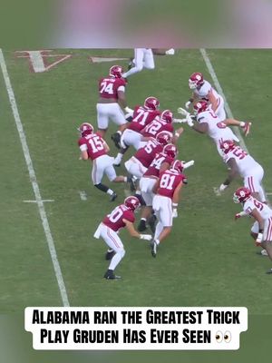 Ty Simpson’s ball fake was so good, Coach Gruden thought both guys actually slipped! 👀 #nfl #alabama #nfldraft 