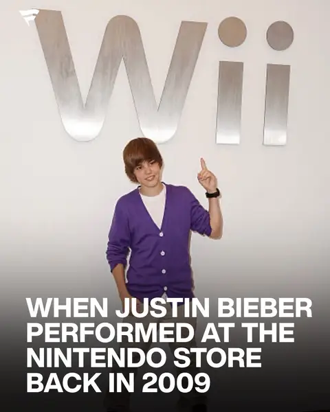 In November 2009, Justin Bieber stopped by the Nintendo World Store in New York City at the height of the Wii era. He played Wii Sports Resort, tested out the motion controls, and performed an acoustic set for a packed crowd of fans inside the store, turning a normal retail space into something closer to a mini concert venue. A perfect late-2000s snapshot, when the Wii was everywhere, the DS ruled handheld gaming, and his rise from YouTube covers to global fame was just getting started.