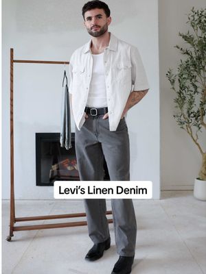 #AD Styling @Levi’s Linen Denim for warmer days. #LevisPartner