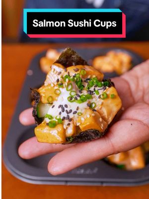 Salmon sushi cups for your next potluck 🍣 @Lady’s Choice Philippines #MakeItUmami #UmamiEats #LadysChoice