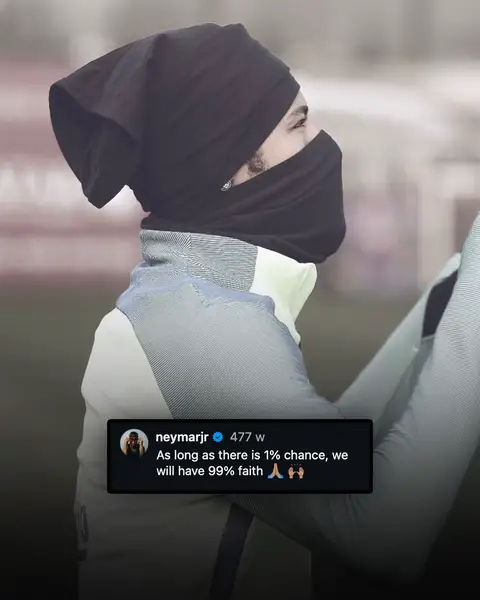 In the days before the second leg between Barcelona and PSG in 2017, Neymar posted on Instagram with the caption: “As long as there is 1% chance, we will have 99% faith.” He went on to inspire Barcelona to one of the most famous remontadas in Champions League history in the second leg. Prior to tonight’s game against Atleti, Lamine Yamal posted a similar caption and changed his profile picture to Lebron James after the 2016 finals who orchestrated a similar comeback… 🔮 #yamal #remontada #neymar #barcelona 