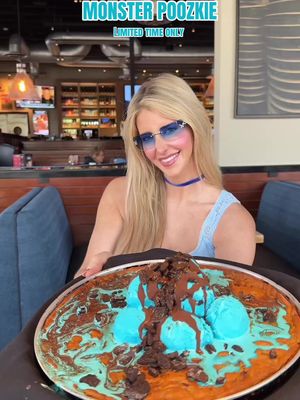 Unleash your inner cookie monster with BJ’s Monster Pizookie®! 🍪💙 Dive into a gooey chocolate chunk cookie topped with vibrant blue vanilla bean ice cream, Oreo crumbles, and a decadent chocolate shell. Available for a limited time—grab it while you can and make your dessert dreams come true! #LiveMonstrously #DessertGoals #BJsRestaurantsPartner