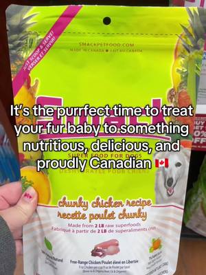 We are proudly Canadian, and so is @smackpetfood! In celebration of our 50th Anniversary, buy 1 get 1 50% off Smack dehydrated pet food until April 15.