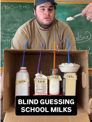 Can we guess what year the milk is from without seeing them? @Pete Flack @Blake Rosier #americanhighshorts #milk #tastetest #comedy #skit