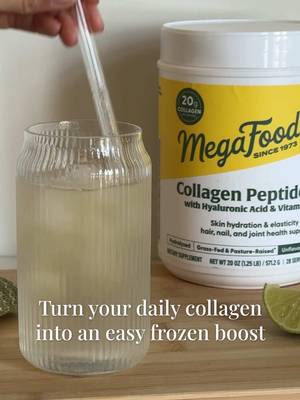 One of our favorite small habits right now: adding collagen to ice cubes for an easy cold beverage upgrade.🧊
