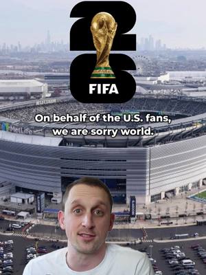 Dear world, we are sorry for tarnishing the World Cup. Please forgive us we don’t want this either.  Sincerely, American footy fans  #worldcup #metlife #nj #Soccer #footy 