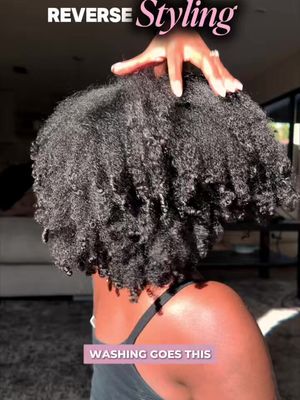 Reverse styling… what yall think? #naturalhair #type4hair