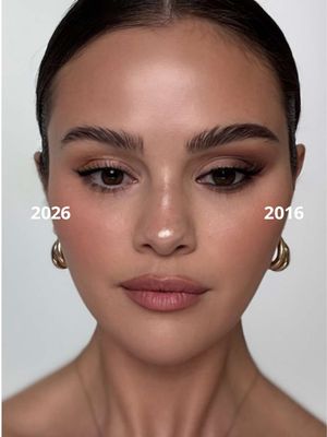 Let's reminisce on 2016 by doing half 2016 makeup and half 2026 on none other than @Selena Gomez  Out on my YouTube now now ahhhhh 