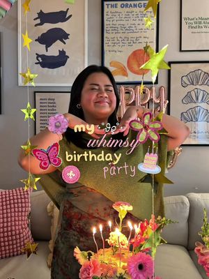 the theme was whimsy! 🧚🏻🪩🍰🪷🩰💌✨ soo obsessed with how everything turned out, literally my pinterest board came to life! yayy  #whimsy #birthday #ugc #contentcreator #fyp 
