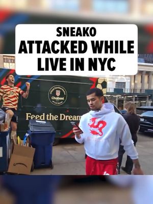 ⚠️ Streamer Sneako attacked mid-livestream in New York City