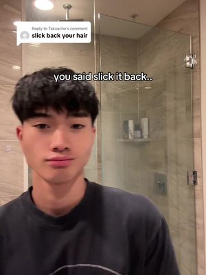 Replying to @Takuache is this better than the fringe🧐  @BASED  #hairtok #slickback #hairstyling #hairstyle #asianhair