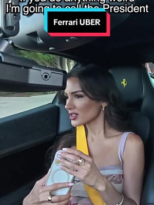 Picking up Uber Riders In A Ferrari! #ferrari #uber #prank #fyp #sssniperwolf 