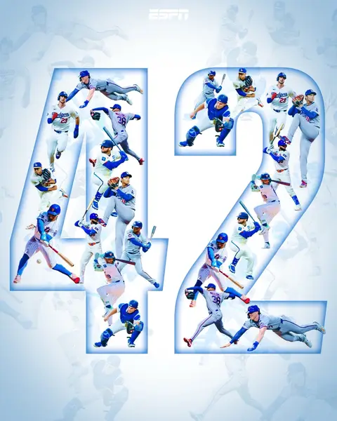 “Maybe tomorrow we’ll all wear 42, that way they won’t tell us apart.” Today, MLB honors and celebrates the legacy of Jackie Robinson, who helped spark the beginning of the Civil Rights Movement in America by breaking baseball’s color barrier. ESPN will broadcast Mets-Dodgers tonight at 10 PM ET, the only team Jackie ever played for in his MLB career. #baseball #MLB #sports 