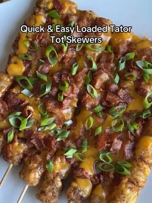 TOTS & CHEDDA CHEESE 👏 #Kroger #TaterTots #SnackIdeas #EasyRecipes #Skewers