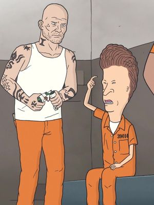 Butt-Head gets a butt head tattoo. 🔥 #BeavisandButtHead 