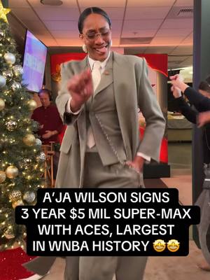 LET ME TOUCH A DOLLER A’JAAAA 😭😭😭 @A’ja Wilson @Las Vegas Aces (via @Arielle (Ari) Chambers, @PURE BUCKETS, @Jennifer Hudson Show)