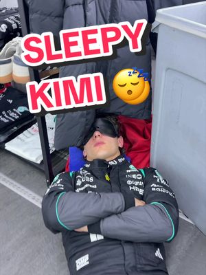 Sweet dreams, Kimi 😴 #mercedes #f1 #formula1 #kimiantonelli #sleepy 