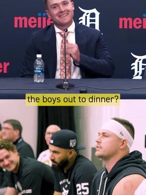 dinner’s on Kev 🤣 #KevinMcGonigle #TarikSkubal #MLB #Tigers 