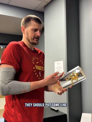 Got the cool trophies 😎 #NBA #denvernuggets
