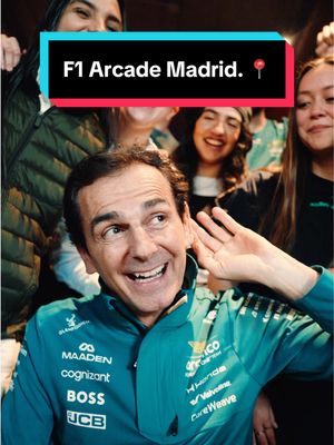 PEDRO PEDRO PEDRO, shout it for the people at the back. 🗣️ 📍F1 Arcade Madrid, Paseo de la Castellana, 103 #AstonMartinF1 #F1Arcade #Pedro #F1 #F1TikTok 