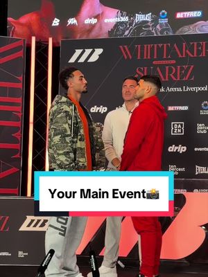 Ben Whittaker and Braian Suarez face off😤 #benwhittaker #whittakersuarez #boxing #matchroomboxing 