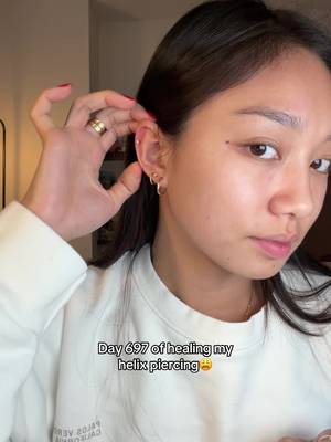 GUYS I THINK MY HELIX IS READY FOR A HOOP #helixpiercing #helix #jewelry #earrings #helixearrings 