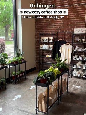 Unhinged in knightdale, nc ☕️ 15 min from Raleigh!  #raleighnc #nc #coffee 