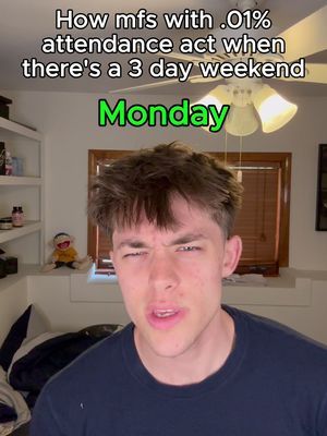 Bro you don’t come to school anyway #skit #meme #edit #school #attendance 