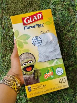 Introducing the new Glad with Gain featuring Sesame Street’s Oscar the Grouch! Now available at Walmart.