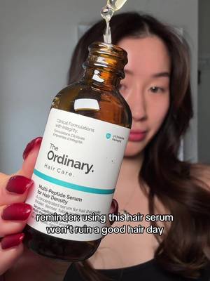 greasy hair? NEVER THATT. #theordinary #hairserum #hairdensityserum #haircareroutine 