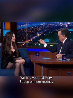 #StanleyTucci needs to invite #AnneHathaway over for dinner immediately 😭 #Colbert