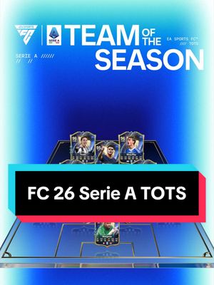 The wait is over. #TOTS starts in Italy 🇮🇹  Presenting the first Team of the Season, @Lega Serie A. Arriving Friday in #FC26.