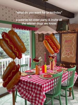 A weenie bit older party where we invite all the weenies we know! I created so much of the party decor using the amazing @Sharpie Creative Markers #ad - they're perfect for most surfaces like birthday signs, cute cups +labeling anything on plastic or glass! They are now available in new WARM tones too!! Like butter yellow!! Send this to someone who would love a weenie party! #Sharpie_Partner
