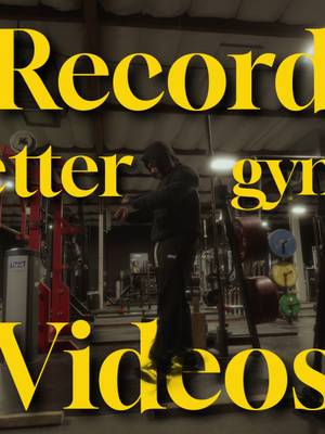 How to record a gym video #GymTok #cinematic #gym #contentcreator 