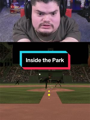 Inside the park homer 😂😂 #mlbtheshow #mlbtheshow26 