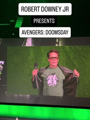 Robert Downey Jr. just shared with us the trailer for Avengers: Doomsday here at Cinemacon and it was AMAZING. #cinemacon #avengers #avengersdoomsday #disney 