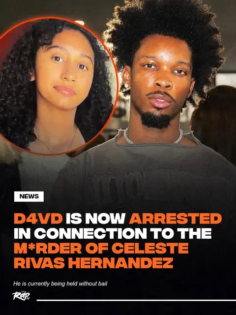 #d4vd has been arrested in connection to the m***er of 15-year-old Celeste Rivas Hernandez, who's remains were found in his Tesla last year. The investigation is ongoing.