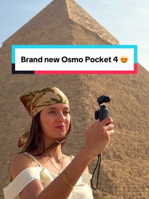 Having the world in my pocket with the brand new Osmo Pocket 4 😍 @DJI Official | ANZElGE WHAT‘S NEW? ✨ ENHANCED IMAGING The new 1 - Inch Sensor & 14-Stop Dynamic Range bring more details, deeper colors & better low-light performance - no matter if you’re shooting horizontal or vertical 💡SMARTER SHOOTING  Active Track 7.0 & 4K shooting with up to 240 fps - for smooth tracking & impressive slow motions  ☺️ MORE USER FRIENDLY A 107GB storage, built in filters, 2x zoom during recording in 4K, new gear, … just some examples to make the filming with the Osmo Pocket 4 easier & better  @DJI DE | AT | CH @OSMO DE | AT | CH #osmopocket4 #dji #osmopocket #egypt #travelvlog behind the scenes travel blog Egypt, new travel camera gear, DJI Osmo pocket 4